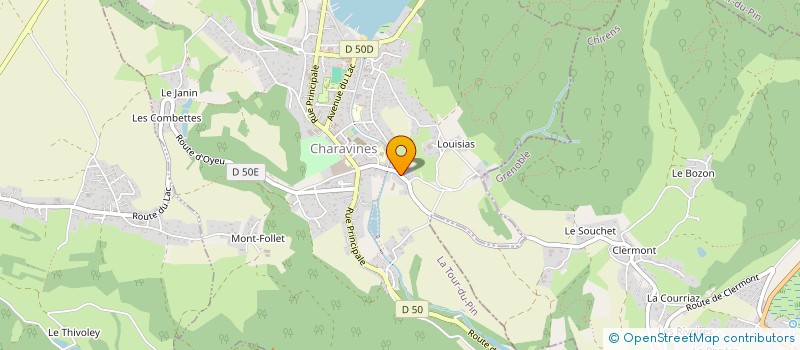 localisation de l'entreprise MONSIEUR BENJAMIN JEAN  CHARAVINES