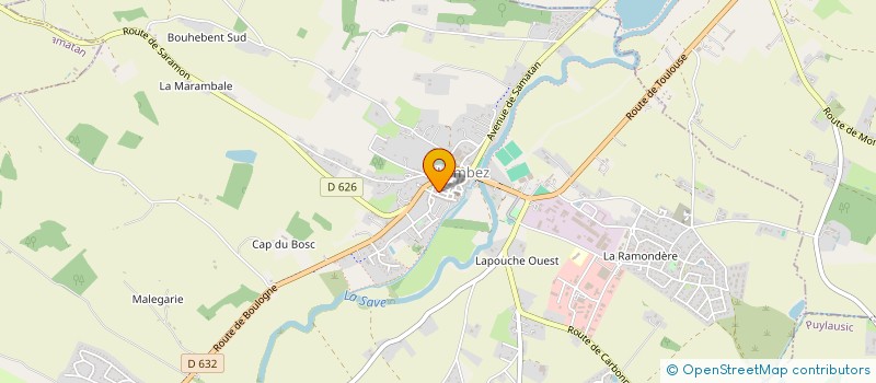 localisation de l'entreprise MONSIEUR BENJAMIN JEANNERET  LOMBEZ