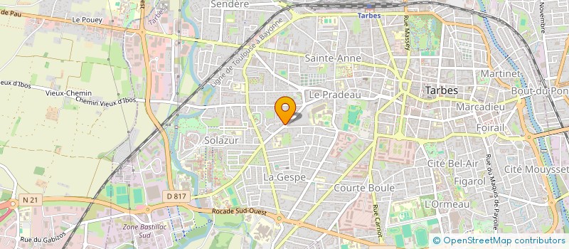 localisation de l'entreprise MONSIEUR BENJAMIN JEUNET  TARBES