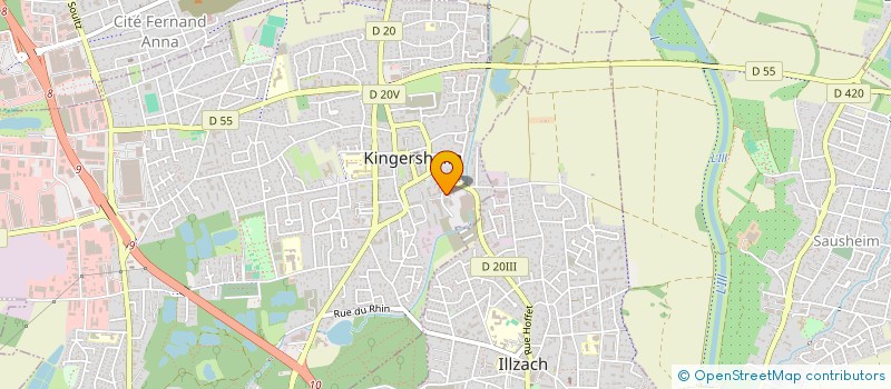 localisation de l'entreprise MONSIEUR BENJAMIN JIMENEZ  KINGERSHEIM