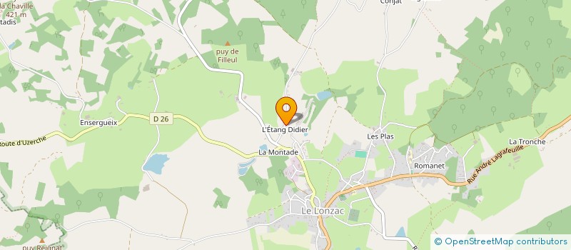 localisation de l'entreprise MONSIEUR BENJAMIN JIMENEZ Y GIL  LE LONZAC