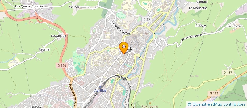 localisation de l'entreprise MONSIEUR BENJAMIN JOBAVA à AURILLAC