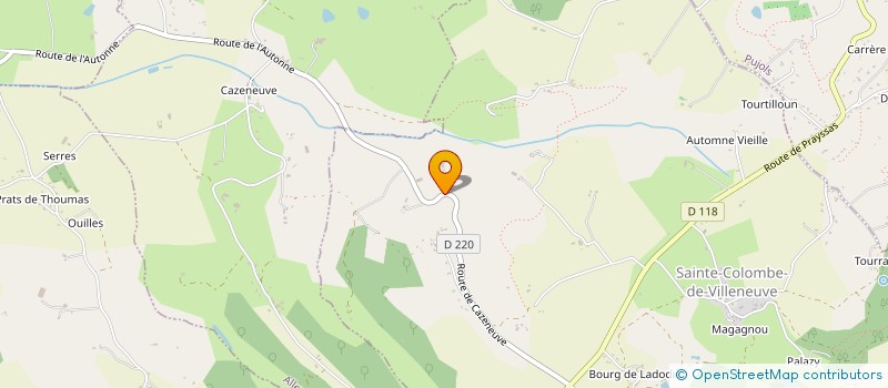 localisation de l'entreprise MONSIEUR BENJAMIN JODOT  PUJOLS