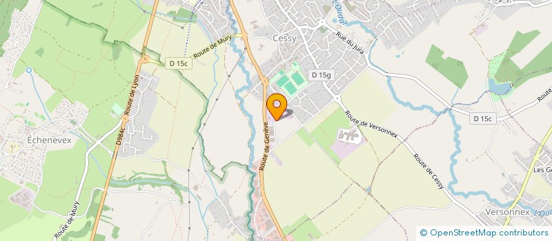 localisation de l'entreprise MONSIEUR BENJAMIN JONDET  CESSY