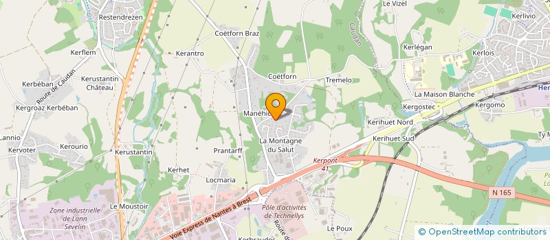 localisation de l'entreprise MONSIEUR BENJAMIN JOSSIC  CAUDAN