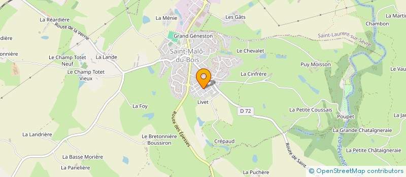 localisation de l'entreprise MONSIEUR BENJAMIN JOURAND  SAINT-MALO-DU-BOIS