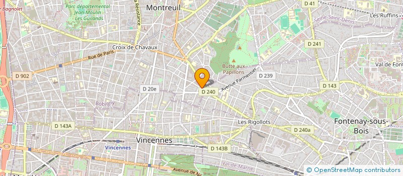 localisation de l'entreprise MONSIEUR BENJAMIN JOURNO à MONTREUIL