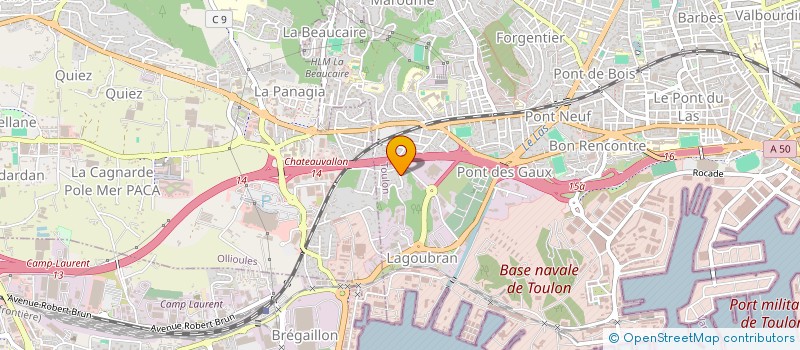 localisation de l'entreprise MONSIEUR BENJAMIN JULIA  TOULON