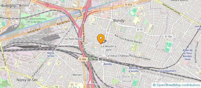 localisation de l'entreprise MONSIEUR BENJAMIN KENJI ANTOUREL  BONDY