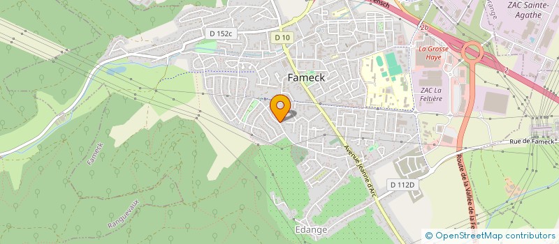 localisation de l'entreprise MONSIEUR BENJAMIN KLEIN  FAMECK