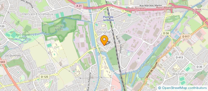 localisation de l'entreprise MONSIEUR BENJAMIN KOLAR  DOUAI