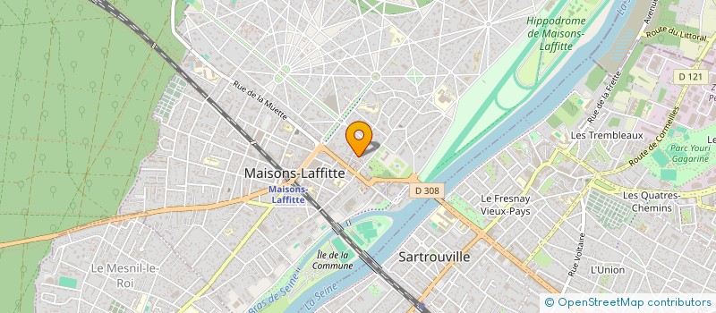 localisation de l'entreprise MONSIEUR BENJAMIN KOUENDJEU à MAISONS-LAFFITTE