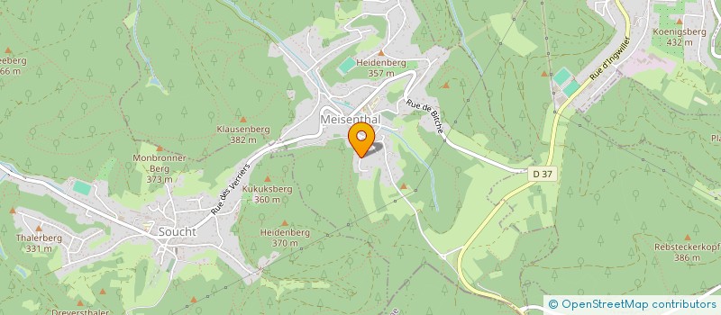 localisation de l'entreprise MONSIEUR BENJAMIN KREBS  MEISENTHAL