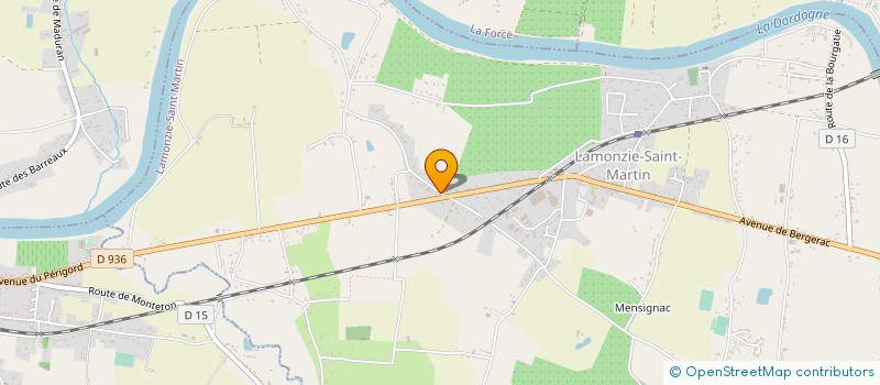 localisation de l'entreprise MONSIEUR BENJAMIN KROPP  LAMONZIE-SAINT-MARTIN