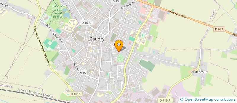 localisation de l'entreprise MONSIEUR BENJAMIN KUBACKA  CAUDRY