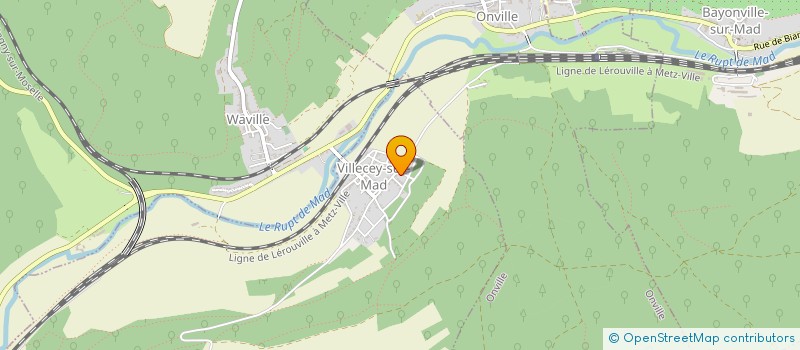 localisation de l'entreprise MONSIEUR BENJAMIN L'HOSPITAL  VILLECEY-SUR-MAD