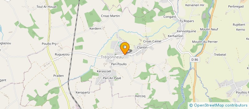 localisation de l'entreprise MONSIEUR BENJAMIN LABARRE  TREGONNEAU