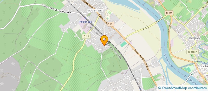 localisation de l'entreprise MONSIEUR BENJAMIN LAFLEUR  PODENSAC