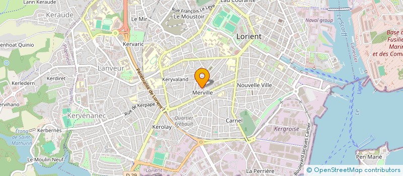 localisation de l'entreprise MONSIEUR BENJAMIN LAIR  LORIENT