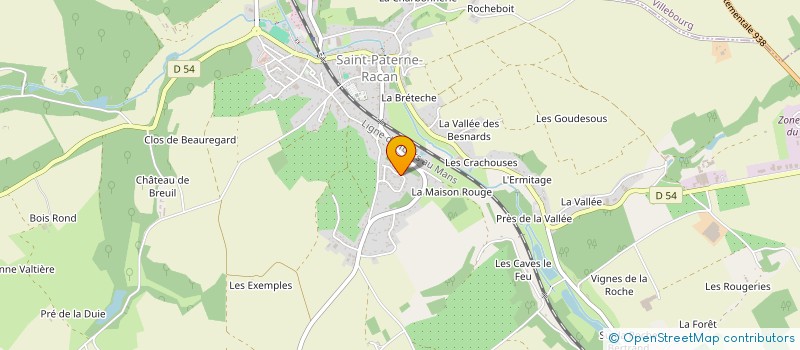 localisation de l'entreprise MONSIEUR BENJAMIN LAMANDE à SAINT-PATERNE-RACAN
