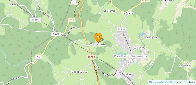 localisation de l'entreprise MONSIEUR BENJAMIN LAMBERT  POULE-LES-ECHARMEAUX