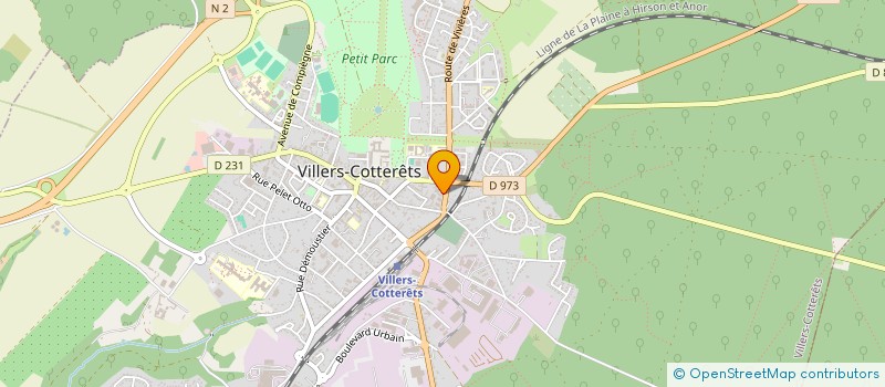 localisation de l'entreprise MONSIEUR BENJAMIN LAMBLIN  VILLERS-COTTERETS