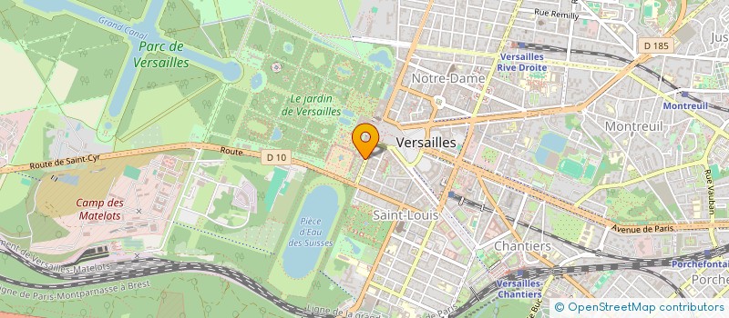 localisation de l'entreprise MONSIEUR BENJAMIN LAMOUROUX à VERSAILLES
