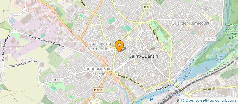 localisation de l'entreprise MONSIEUR BENJAMIN LANGLET à SAINT-QUENTIN