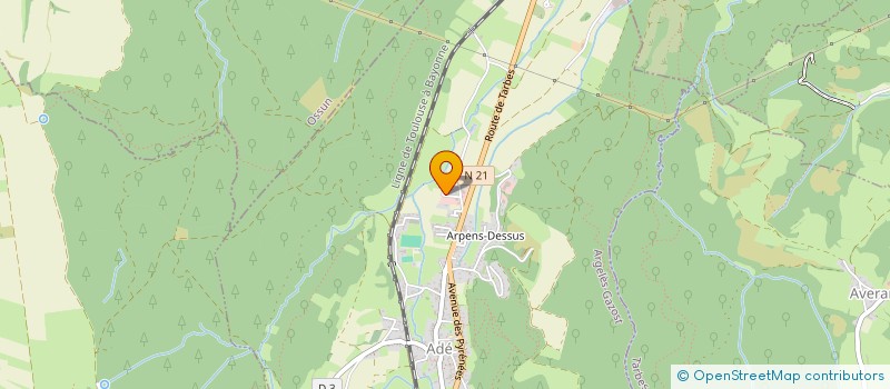 localisation de l'entreprise MONSIEUR BENJAMIN LANGLINAY  LOURDES