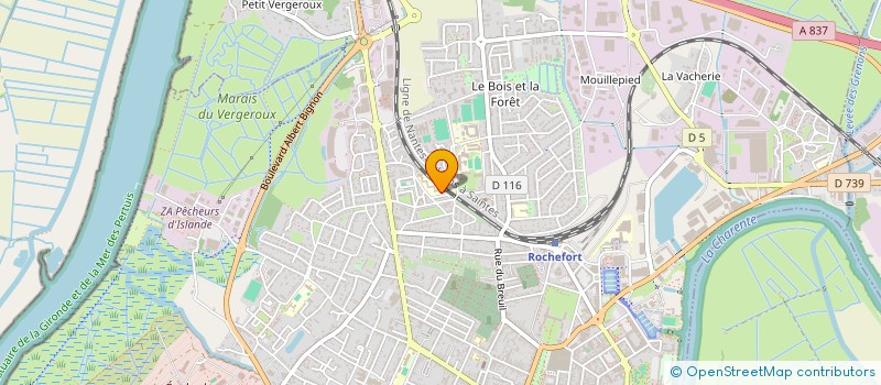 localisation de l'entreprise MONSIEUR BENJAMIN LAOUCHET  ROCHEFORT