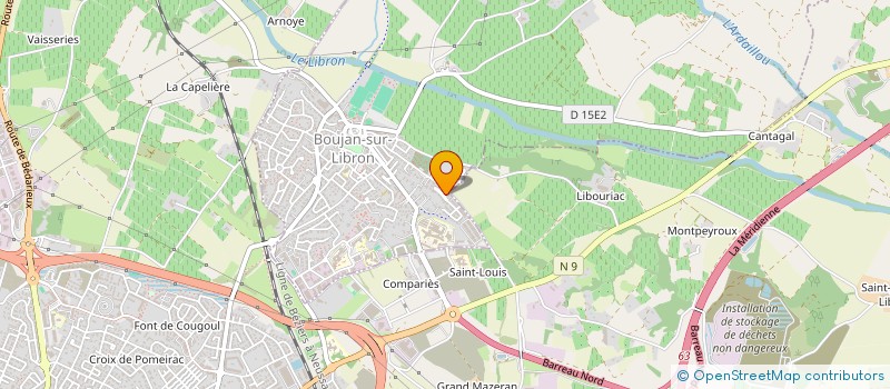 localisation de l'entreprise MONSIEUR BENJAMIN LARRE à BOUJAN-SUR-LIBRON