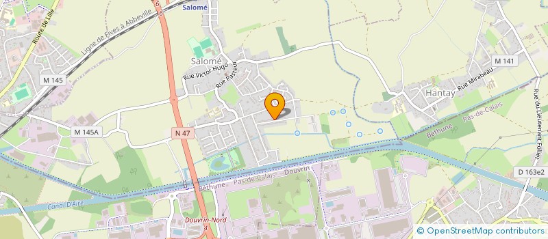 localisation de l'entreprise MONSIEUR BENJAMIN LASSALLE  SALOME