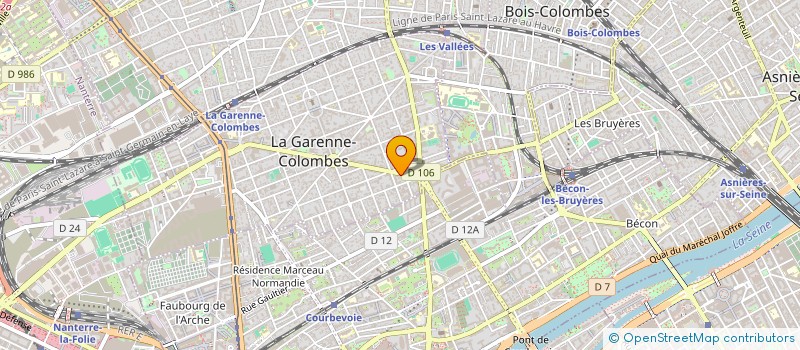 localisation de l'entreprise MONSIEUR BENJAMIN LATTE  LA GARENNE-COLOMBES