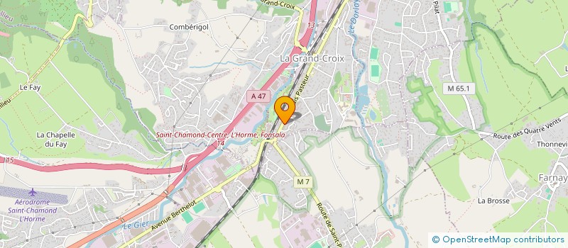 localisation de l'entreprise MONSIEUR BENJAMIN LAUNAY  LA GRAND-CROIX