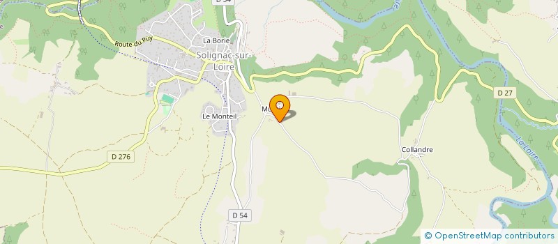 localisation de l'entreprise MONSIEUR BENJAMIN LAURENT  SOLIGNAC-SUR-LOIRE