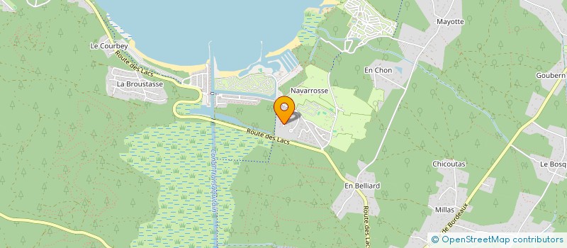 localisation de l'entreprise MONSIEUR BENJAMIN LAVILLE  BISCARROSSE