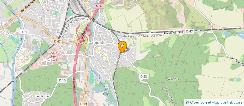 localisation de l'entreprise MONSIEUR BENJAMIN LAZARE à DANJOUTIN