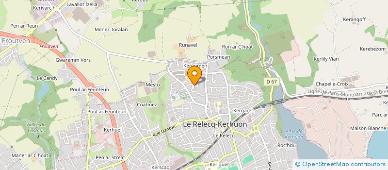 localisation de l'entreprise MONSIEUR BENJAMIN LE BORGNE à LE RELECQ-KERHUON