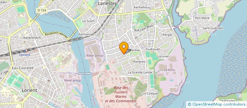 localisation de l'entreprise MONSIEUR BENJAMIN LE FEE  LANESTER