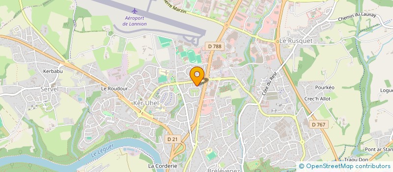 localisation de l'entreprise MONSIEUR BENJAMIN LE LEPVRIER  LANNION