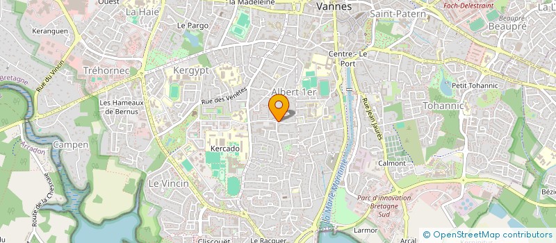 localisation de l'entreprise MONSIEUR BENJAMIN LE MENTEC à VANNES