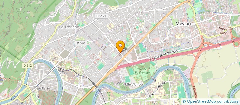 localisation de l'entreprise MONSIEUR BENJAMIN LE PAPE  MEYLAN