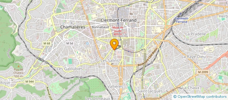 localisation de l'entreprise MONSIEUR BENJAMIN LEBECQUE  CLERMONT-FERRAND