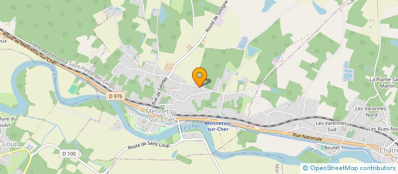localisation de l'entreprise MONSIEUR BENJAMIN LECLERC à MENNETOU-SUR-CHER