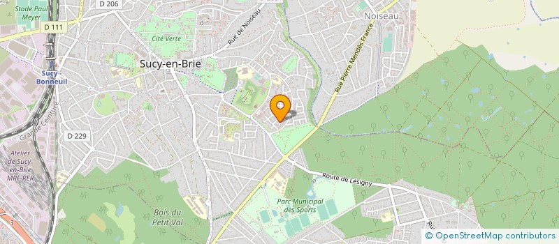 localisation de l'entreprise MONSIEUR BENJAMIN LECLERC  SUCY-EN-BRIE