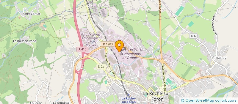 localisation de l'entreprise MONSIEUR BENJAMIN LECLERC  LA ROCHE-SUR-FORON