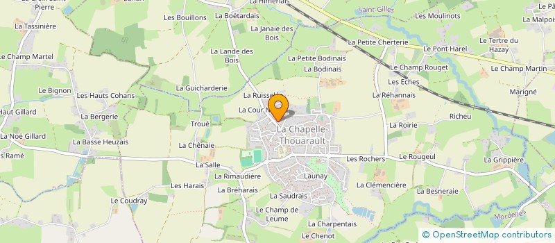 localisation de l'entreprise MONSIEUR BENJAMIN LECONTE  LA CHAPELLE-THOUARAULT