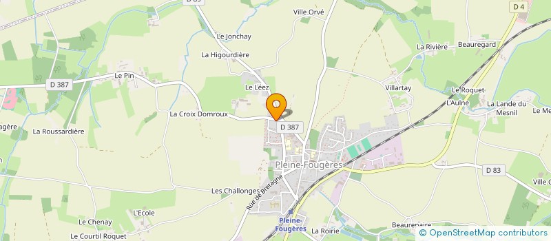 localisation de l'entreprise MONSIEUR BENJAMIN LECOURT à PLEINE-FOUGERES