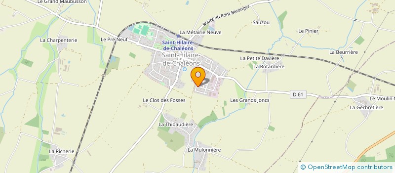 localisation de l'entreprise MONSIEUR BENJAMIN LEDOUX  SAINT-HILAIRE-DE-CHALEONS