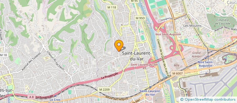 localisation de l'entreprise MONSIEUR BENJAMIN LEFEVRE  SAINT-LAURENT-DU-VAR